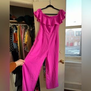 Lilly Pulitzer Jood off the shoulder jumpsuit Size 4
